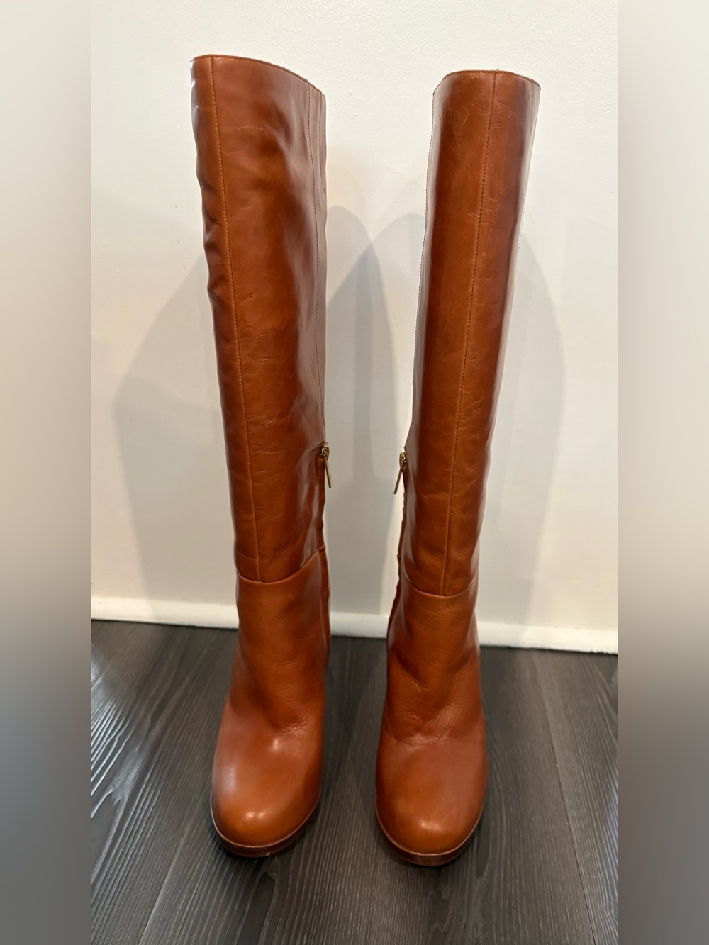 Women's Tall Leather Boots - Brown